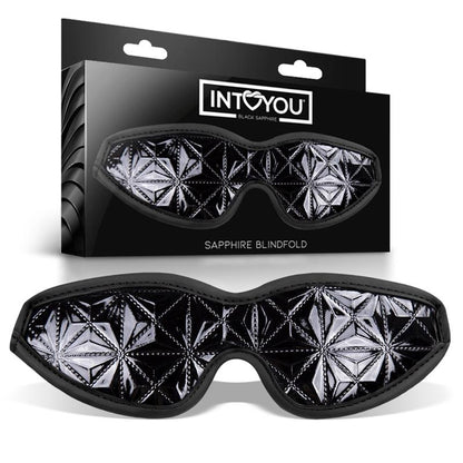 BLACK SAPPHIRE - BLINDFOLD SAPPHIRE VEGAN LEATHER