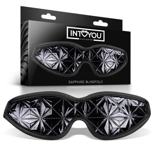 BLACK SAPPHIRE - BLINDFOLD SAPPHIRE VEGAN LEATHER