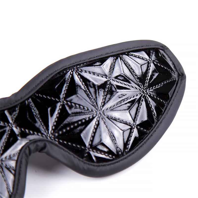 BLACK SAPPHIRE - BLINDFOLD SAPPHIRE VEGAN LEATHER