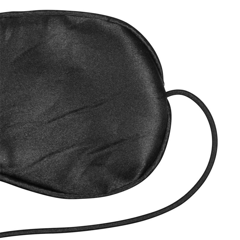 LOVETOY - BLINDFOLD SILVER AND BLACK WITH ELASTIC
