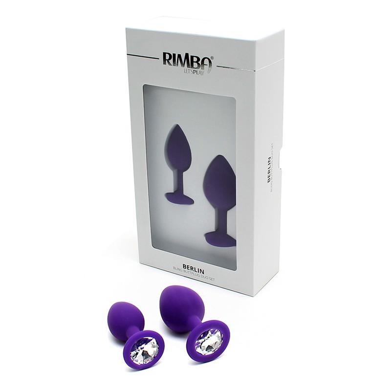 RIMBA TOYS - SET DE PLUGS ANAUX BERLIN POURPRE
