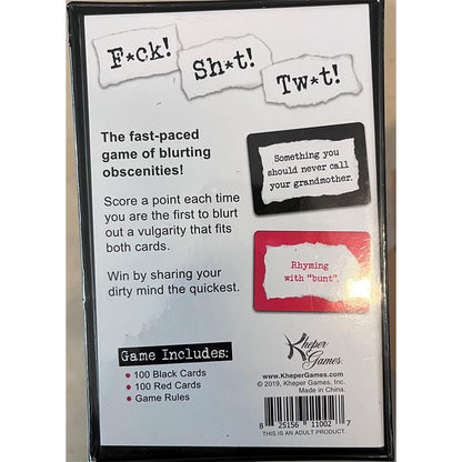 KHEPER GAMES - BOARD GAME F*CK! SH*T! TW*T!