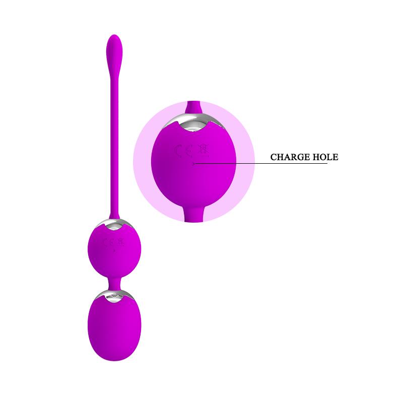 PRETTYLOVE - BOLAS VAGINALES CON VIBRACIÓN WILLIE CLAVE 25