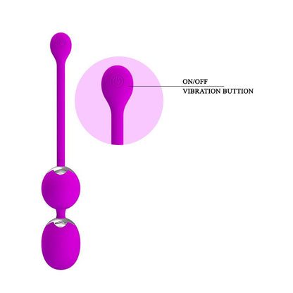 PRETTY LOVE - BOLAS VAGINALES CON VIBRACIÓN WILLIE CLAVE 25