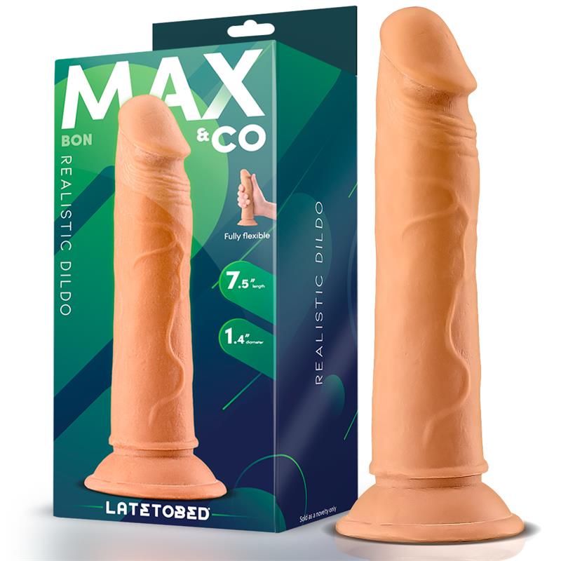 MAX & CO - BON REALISTIC DILDO WITH SUCTION CUP 7.5 FLESH
