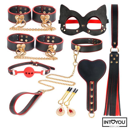 INTOYOU BDSM LINE - SET DE BONDAGE DE 8 PIEZAS