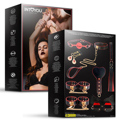 INTOYOU BDSM LINE - SET DE BONDAGE DE 8 PIEZAS