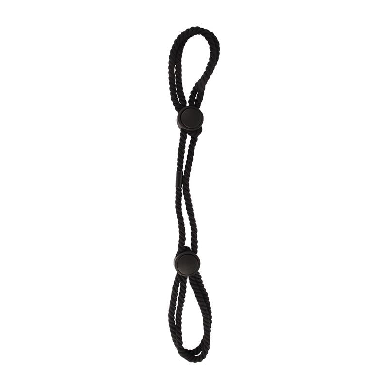 CHISA - BONDAGE COTTON CUFFS BLACK