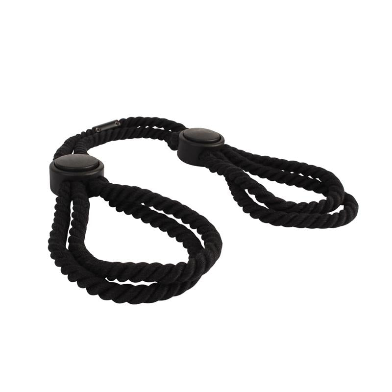 CHISA - BONDAGE COTTON CUFFS BLACK