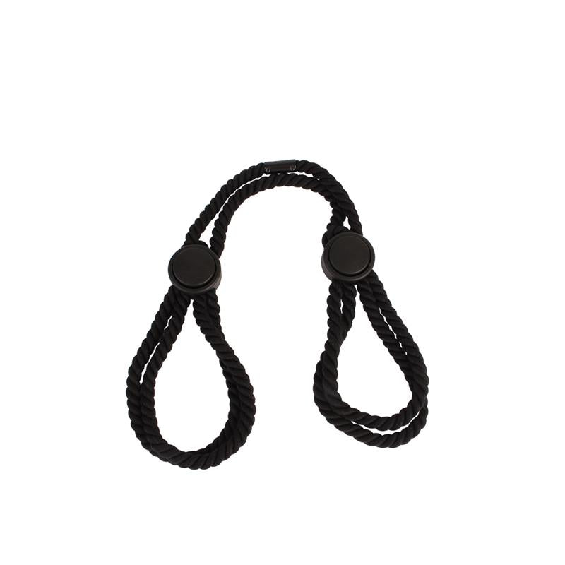 CHISA - BONDAGE COTTON CUFFS BLACK