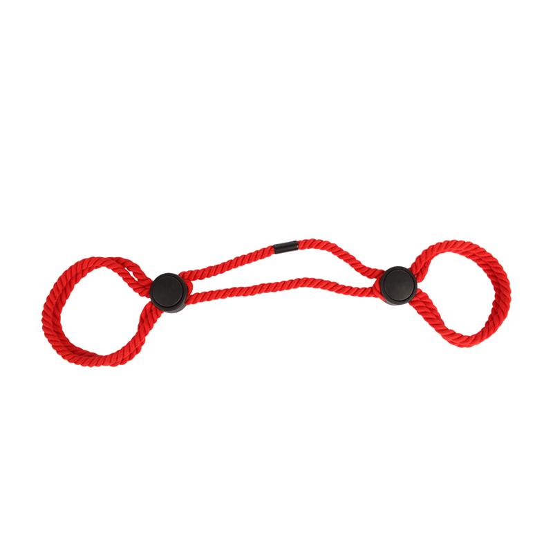 CHISA - BONDAGE COTTON CUFFS RED
