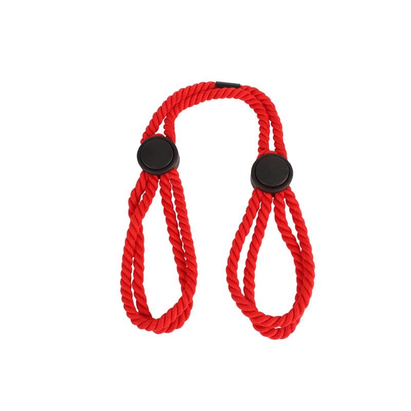 CHISA - BONDAGE COTTON CUFFS RED