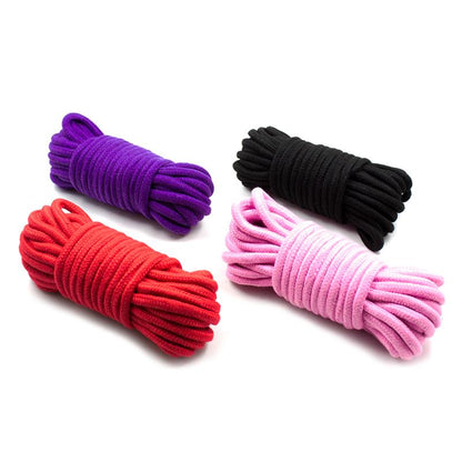 LATETOBED BDSM LINE - BONDAGE COTTON ROPE 10 METER BLACK