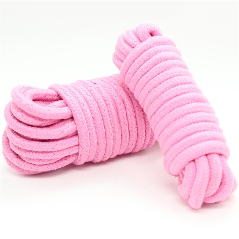 LATETOBED BDSM LINE - BONDAGE COTTON ROPE 10 METER PINK