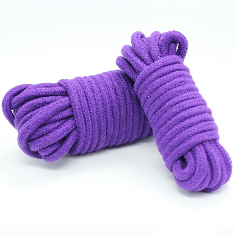 LATETOBED BDSM LINE - BONDAGE COTTON ROPE 10 METER PURPLE
