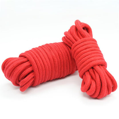 LATETOBED BDSM LINE - BONDAGE COTTON ROPE 10 METER RED