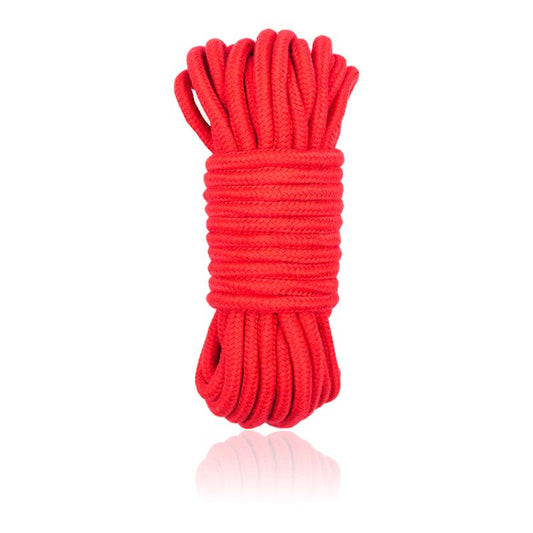 LATETOBED BDSM LINE - BONDAGE COTTON ROPE 10 METER RED