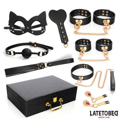 LATETOBED BDSM LINE - BONDAGE KIT 8 PCS WITH CASE