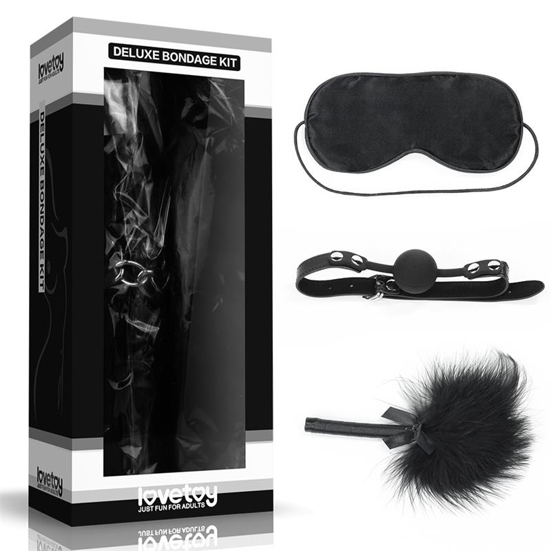 LOVETOY - KIT DE BONDAGE DELUXE NOIR