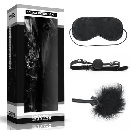 LOVETOY - KIT DE BONDAGE DELUXE NOIR