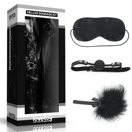 LOVETOY - KIT DE BONDAGE DELUXE NOIR