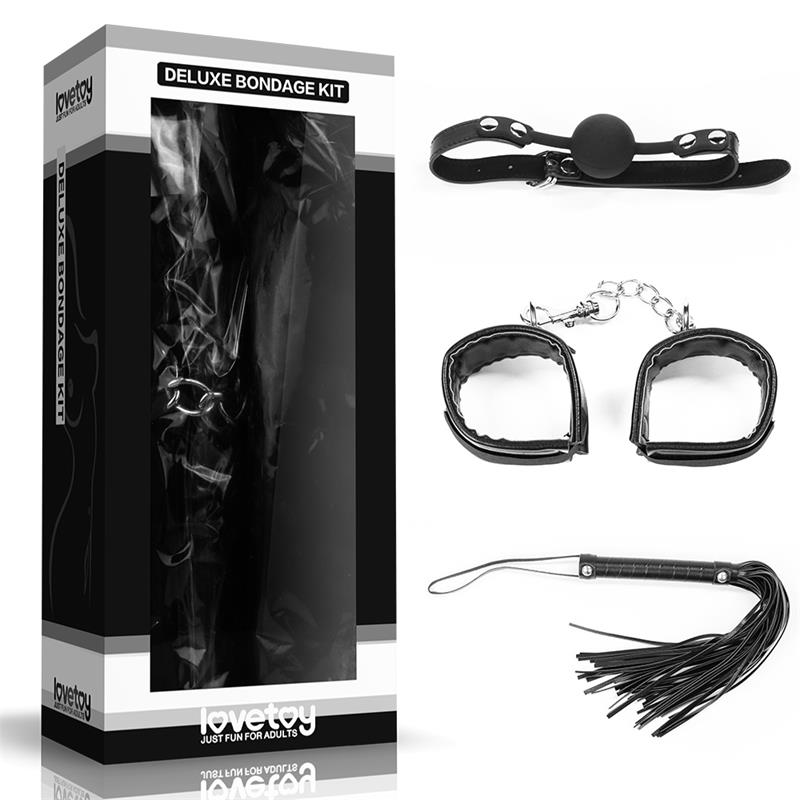 LOVETOY - BONDAGE KIT DELUXE NEGRO