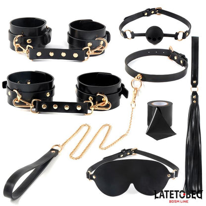 LATETOBED BDSM LINE - BONDAGE KIT WITH 8 PCS WITH STORAGE BAG