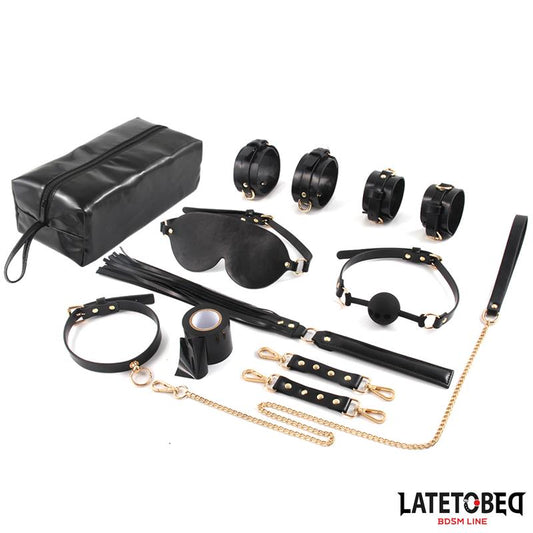 LATETOBED BDSM LINE - BONDAGE KIT WITH 8 PCS WITH STORAGE BAG