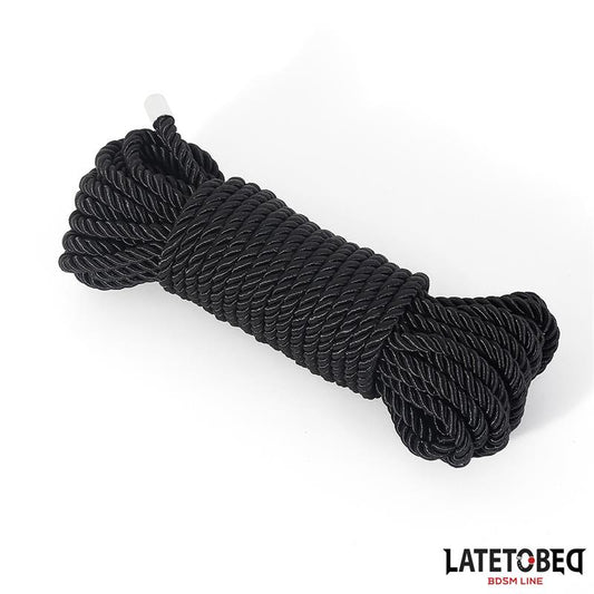 LATETOBED BDSM LINE - BONDAGE ROPE 10M BLACK