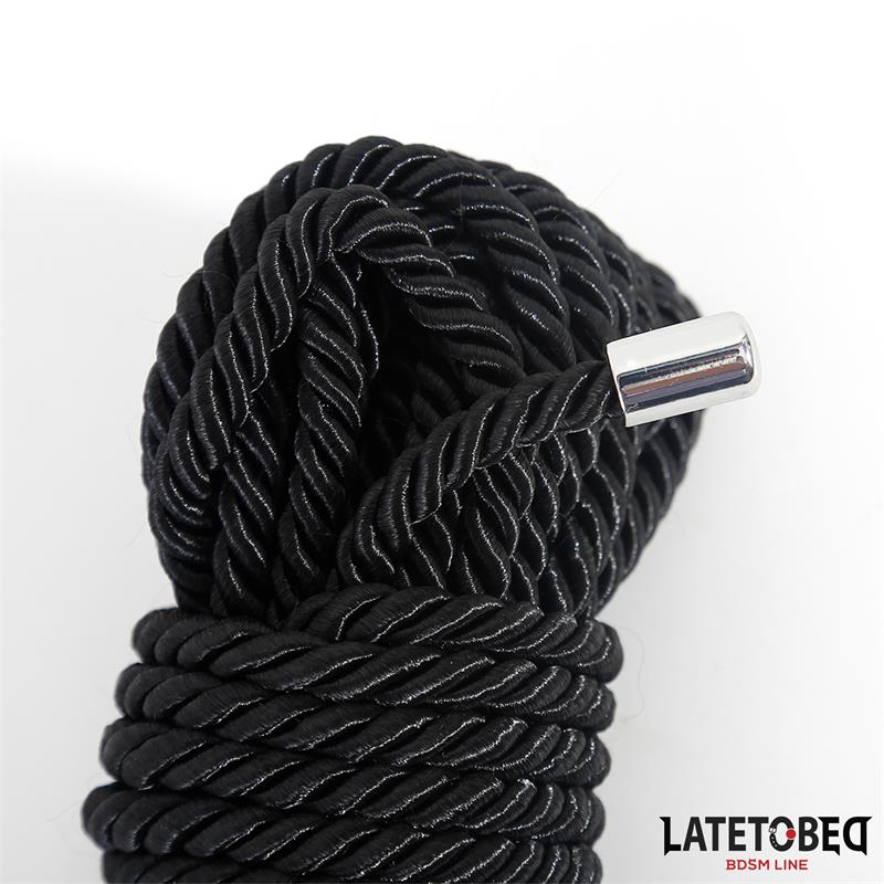 LATETOBED BDSM LINE - BONDAGE ROPE 10M BLACK