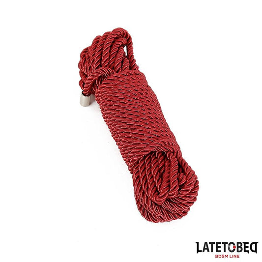 LATETOBED BDSM LINE - BONDAGE ROPE 10M BURGUNDY