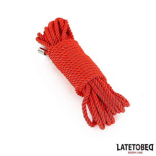 LATETOBED BDSM LINE - BONDAGE ROPE 10M RED