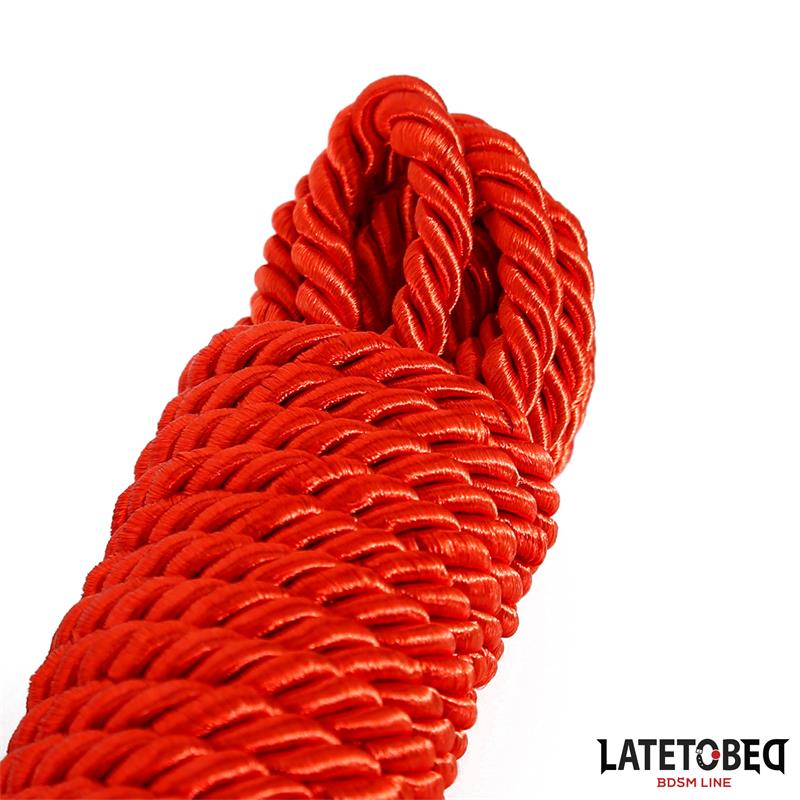 LATETOBED BDSM LINE - BONDAGE ROPE 10M RED