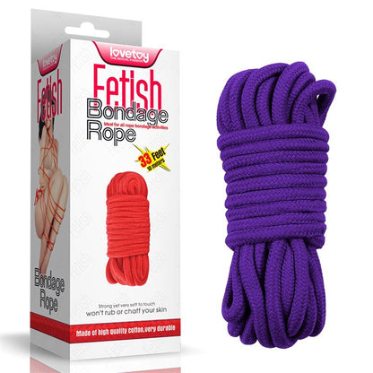 LOVETOY - BONDAGE ROPE SOFT PURPLE