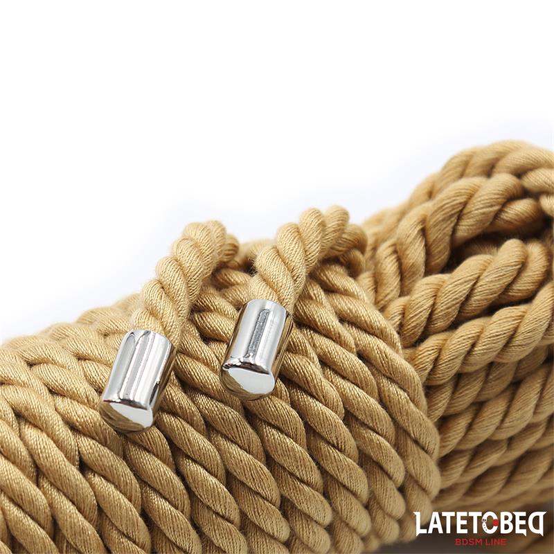 LATETOBED BDSM LINE - BONDAGE ROPE WITH METAL DETAILS  10M