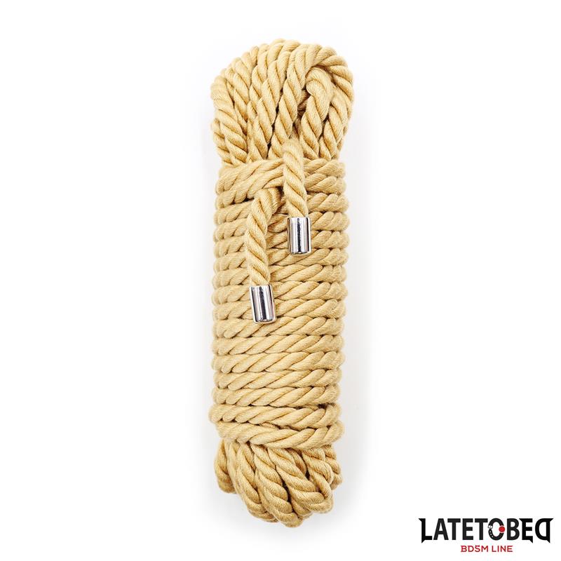 LATETOBED BDSM LINE - BONDAGE ROPE WITH METAL DETAILS  10M