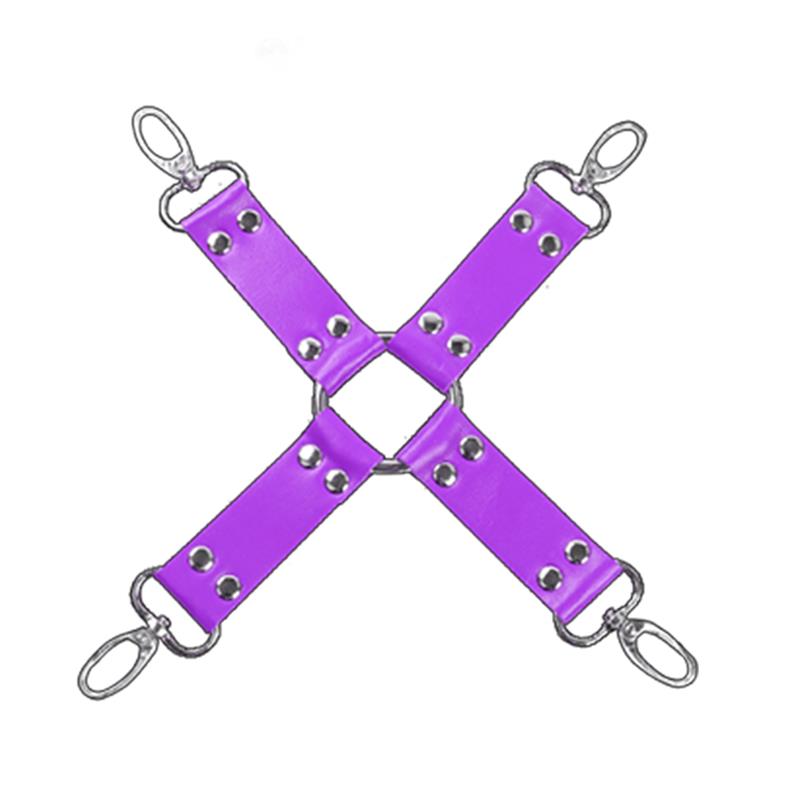 INTOYOU BDSM LINE - BONDAGE SET 10 PIECES PURPLE