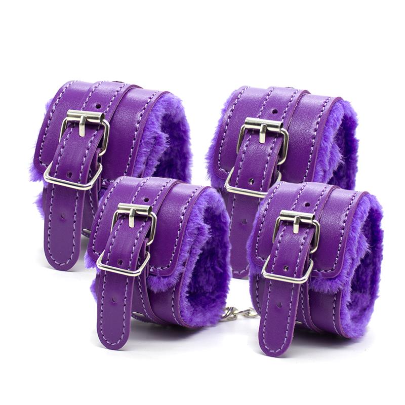 INTOYOU BDSM LINE - BONDAGE SET 10 PIECES PURPLE