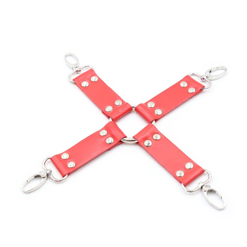 INTOYOU BDSM LINE - BONDAGE SET 10 PIECES RED