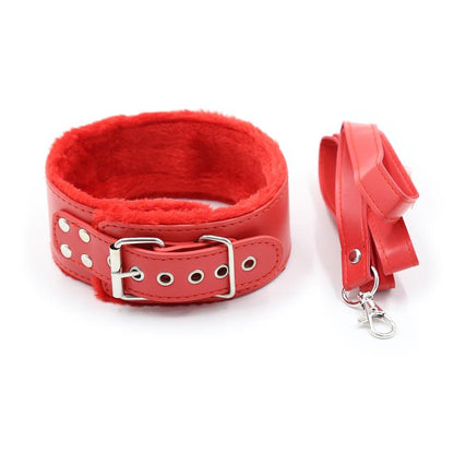 INTOYOU BDSM LINE - BONDAGE SET 10 PIECES RED