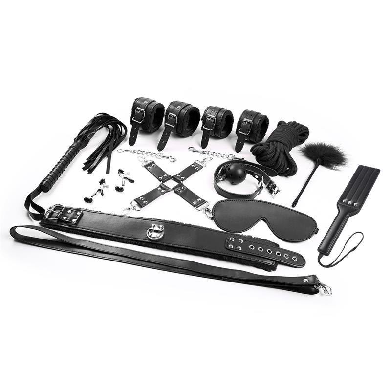 INTOYOU BDSM LINE - BONDAGE SET 11 PIECES BLACK