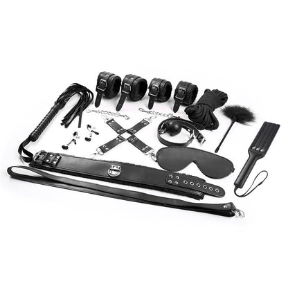 INTOYOU BDSM LINE - BONDAGE SET 11 PIECES BLACK