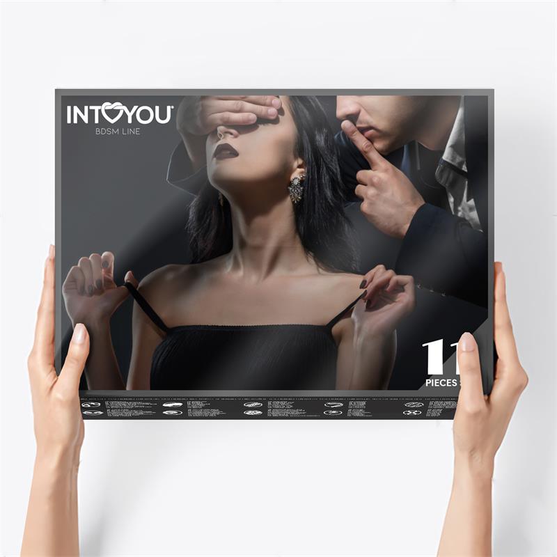 INTOYOU BDSM LINE - BONDAGE SET 11 PIECES BLACK