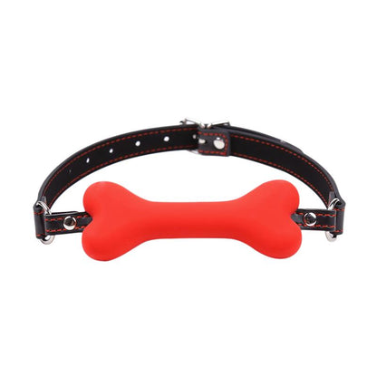 LATETOBED BDSM LINE - BONE GAG BALL RED