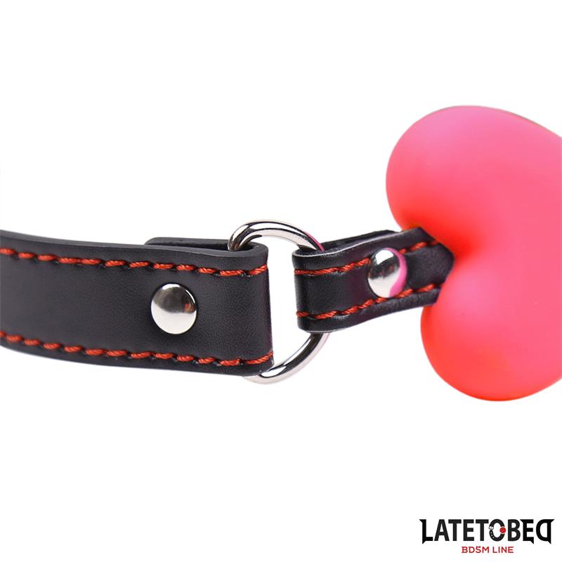 LATETOBED BDSM LINE - BONE GAG PINK ADJUSTABLE