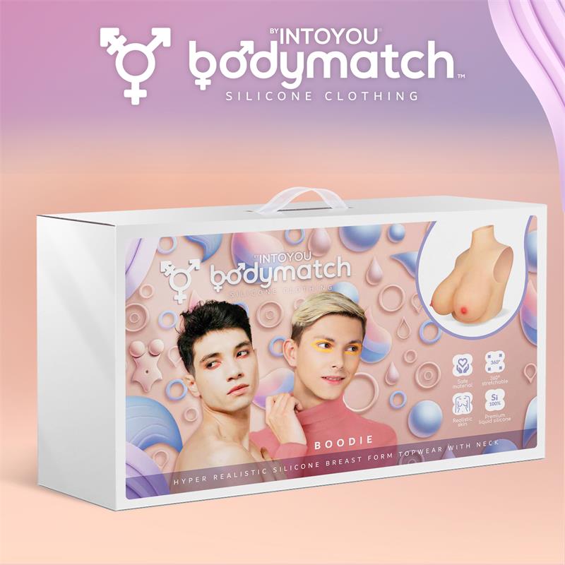 BODYMATCH - BOODIE REALISTIC BREAST FORM E CUP LIQUID SILICONE
