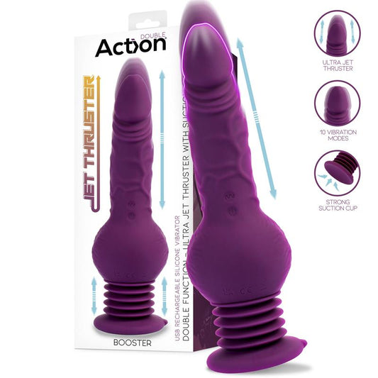 ACTION - BOOSTER ULTRA JET THRUSTER VIBRATOR WITH POWERFULL SUCTION CUP