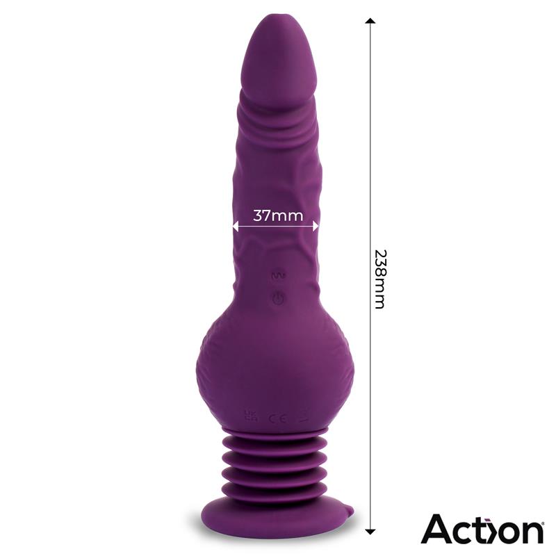 ACTION - BOOSTER ULTRA JET THRUSTER VIBRATOR WITH POWERFULL SUCTION CUP