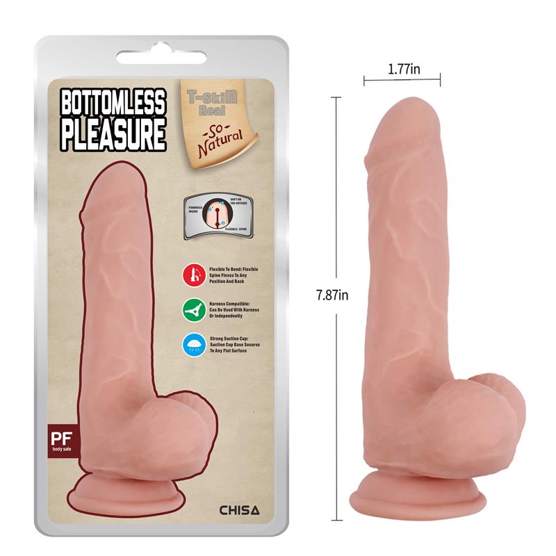 CHISA - DILDO DE DOBLE DENSIDAD BOTTOMLESS PLEASURE 20 CM