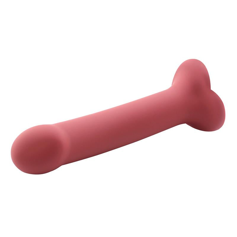 ACTION - BOUNCY LIQUID SILICONE DILDO HIPER FLEXIBLE 6.5 - 16.5 CM SIZE S BURGUNDY